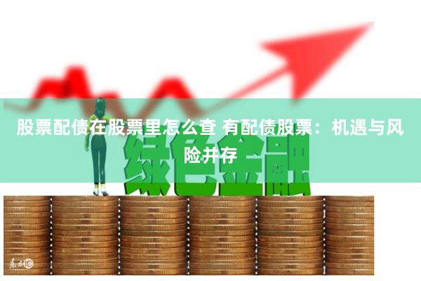 股票配债在股票里怎么查 有配债股票：机遇与风险并存
